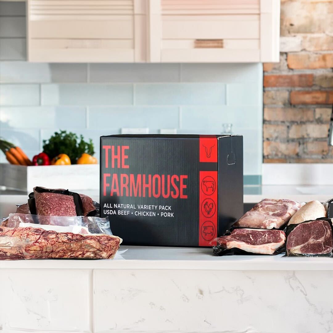 best meat & fish subscription box The Farmhouse - Meat Variety Box - 100% American Meat