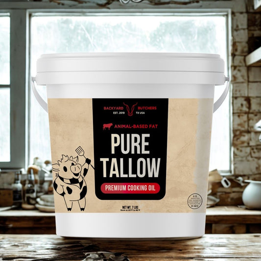 100% Pure Beef Tallow - All-Natural Cooking Oil (Gallon Pail)