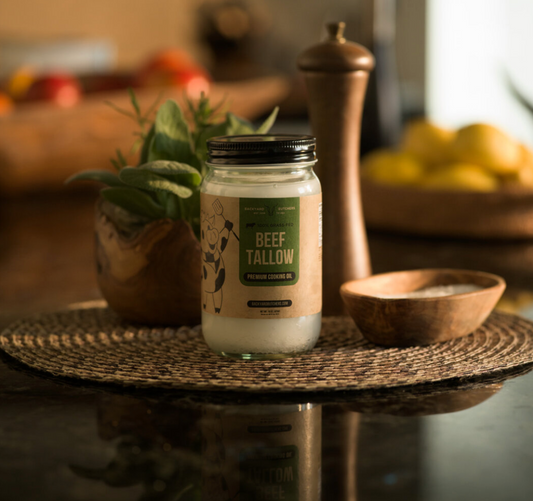 100% Grass-Fed Beef Tallow (15 oz. Jar)