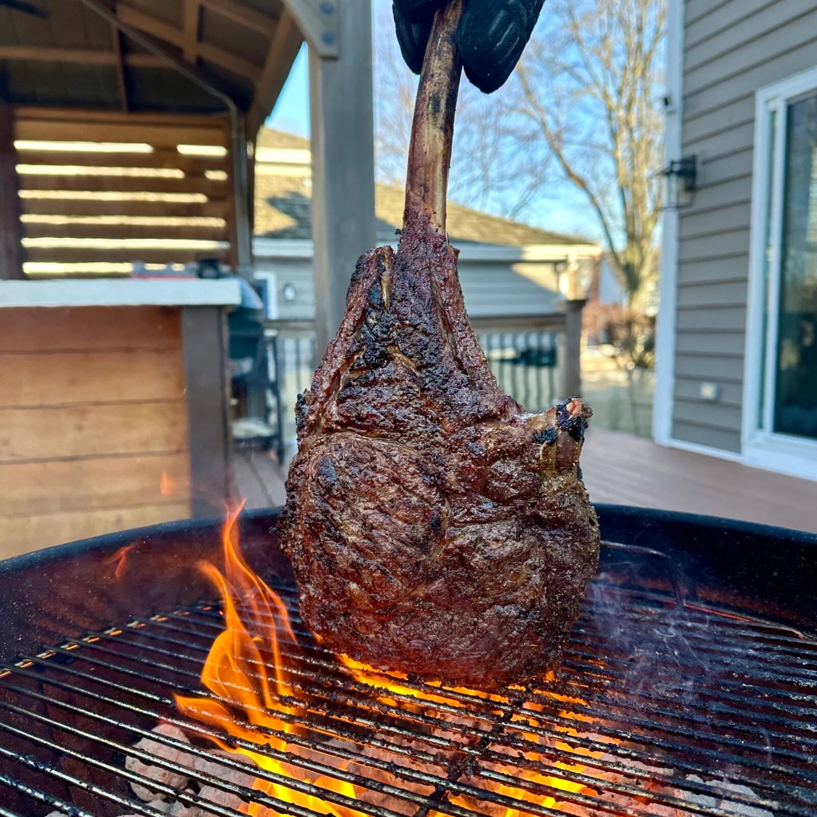 Barbecue How To Make A Tomahawk Steak HOT Ribeye On Gas Grill